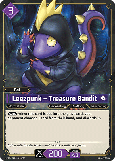 Leezpunk – Treasure Bandit ETD02-014TSR Palworld TCG card