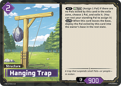 Hanging Trap ETD02-019 Palworld TCG card
