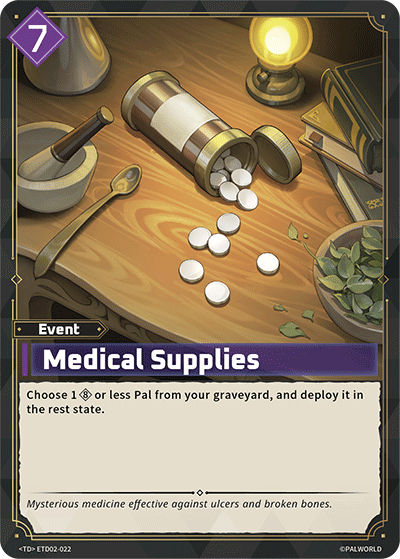 Medical Supplies ETD02-022 Palworld TCG card