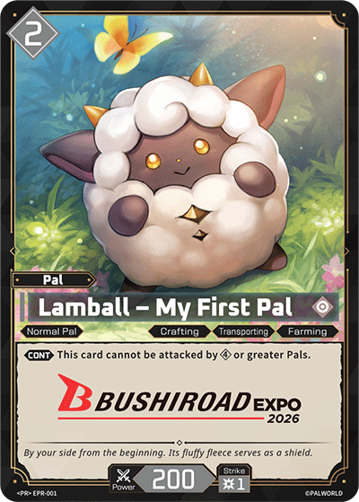 Lamball – My First Pal EPR-001 Palworld TCG card