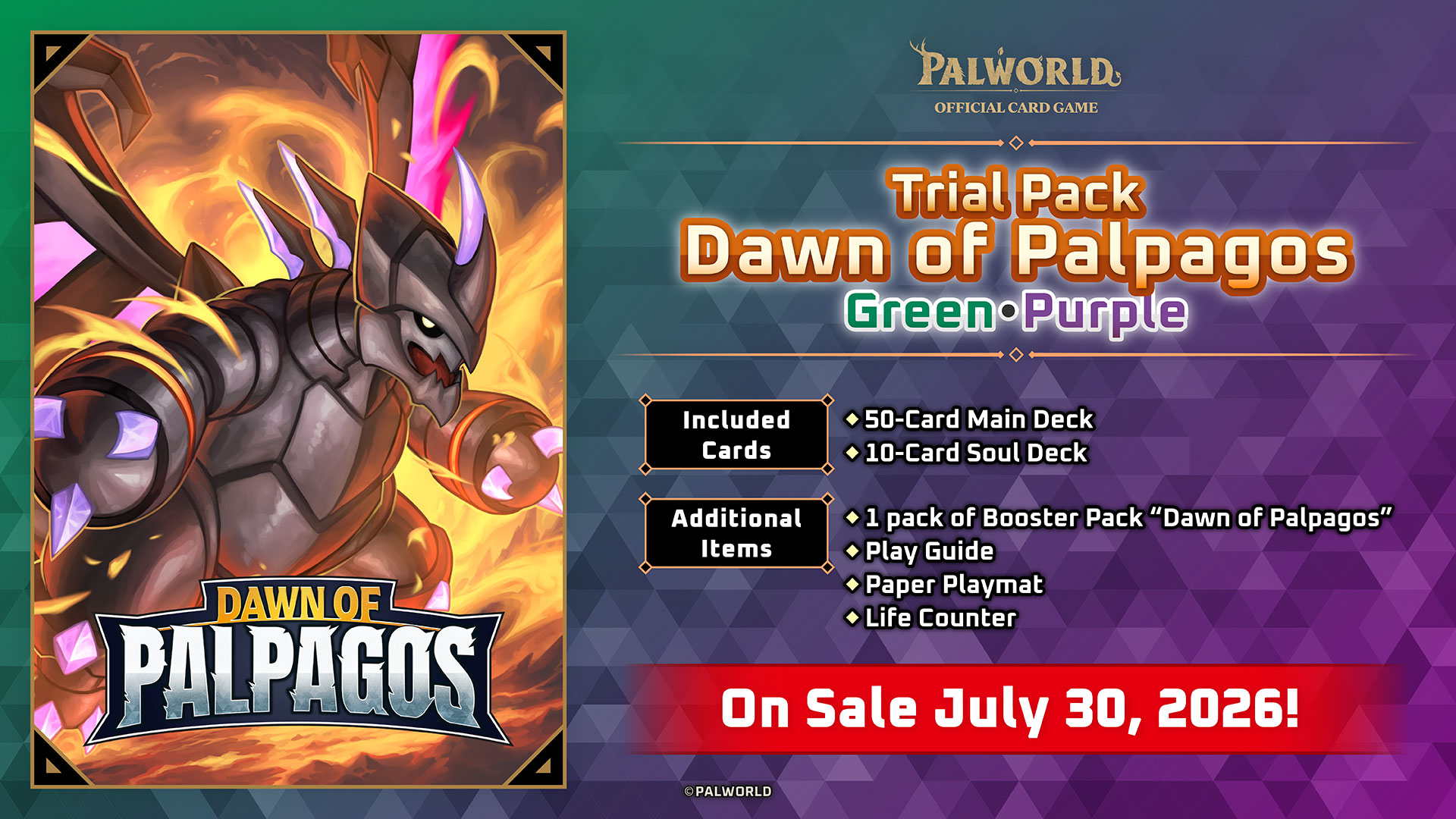 Trial Deck Dawn of Palpagos Green Purple